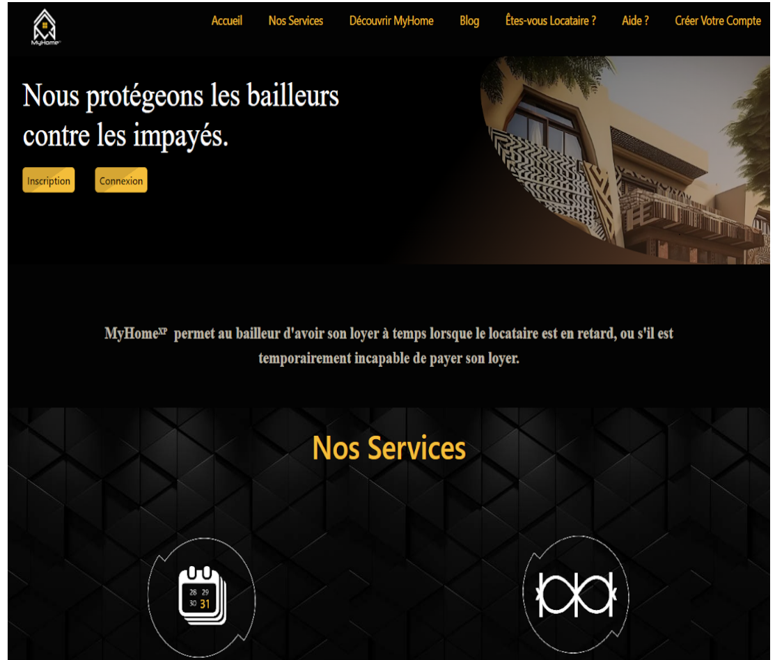 Page d'accueil Myhome